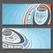 Vector banners for Curling game