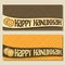 Vector banners for Hanukkah