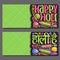Vector banners for Indian Holi Festival
