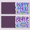 Vector banners for Indian Holi Festival