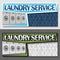 Vector banners for Laundry Service