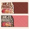 Vector banners for Meat