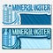 Vector banners for Mineral Water