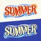 Vector banners for Summer season