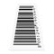 Vector barcode on white background