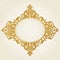 Vector baroque frame in Victorian style.
