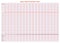 Vector basal chart of body temperature on celsius. Schedule for self-filling.