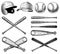 Vector Baseball Equipment illustrations