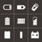 Vector batery icons set