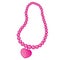 Vector Beaded Necklace with Heart Shape Pendant