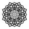 Vector Beautiful Deco Black Mandala