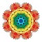 Vector Beautiful Deco Colored Mandala