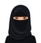 Vector - Beautiful face of arabic muslim woman, vector illustration.