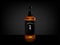 Vector of beautiful whisky bottle on dark background