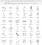 Vector Beauty Cosmetics ultra modern outline line icons for web and apps.