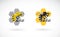 Vector of bee and honeycomb design. Bee Icons. Easy editable layered vector illustration