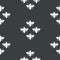 Vector Bees Shapes in Black and White seamless pattern background.