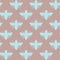 Vector Bees Shapes in Retro Powder Blue and Cocoa seamless pattern background.