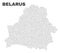 Vector Belarus Map of Points