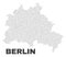 Vector Berlin City Map of Points