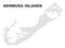 Vector Bermuda Islands Map of Points