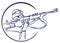 Vector biathlon logo