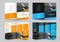 Vector bifold brochure for business and advertising