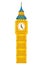 Vector Big Ben Tower. Vector London Big Ben