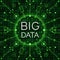 Vector BIG DATA background. Visual abstract concept.