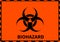 Vector Biohazard symbol background. illustration vector design background