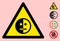 Vector Bipolar Disorder Warning Triangle Sign Icon
