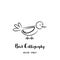 Vector Bird Calligraphy Emblem