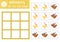 Vector Birthday tic tac toe chart with cute birds. Holiday board game playing field with traditional characters. Funny party