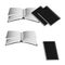 Vector black book icons set on gray