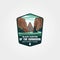 vector of black canyon of the gunnison national park logo design