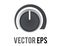 Vector black circle audio mixing console controller button icon