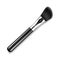 Vector Black Clean Professional Makeup Angle Blush Brush with Black Handle Isolated on White Background