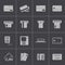 Vector black credit cart icons set