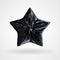 Vector Black Diamond Five Pointed Star in Triangular Design