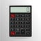 Vector of Black electronic calculator in illustration.