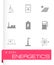 Vector black energetics icons set