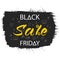 Vector Black Friday banner with different appliances and devices icons. Template for Black Friday design. Isolated on
