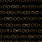 Vector black and gold glasses stripes accessories seamless pattern. Great for eyewear themed fabric, wallpaper