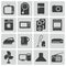 Vector black home icons