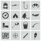 Vector black hunting icons