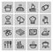 Vector black kitchen icons set