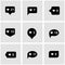 Vector black like counter icon set