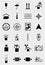 Vector black marking cargo icons