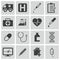 Vector black medical icons