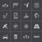 Vector black navigation icons set